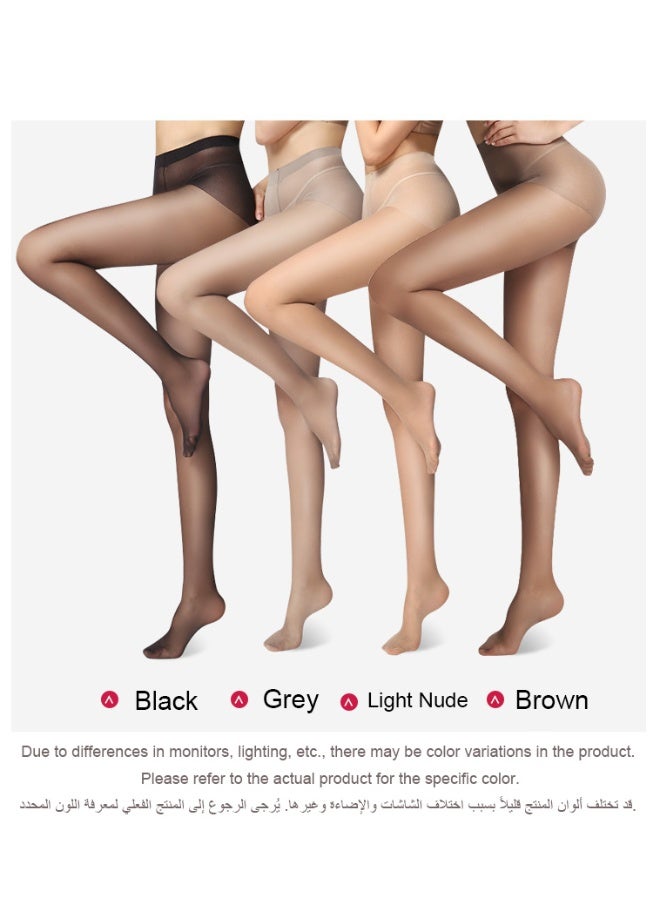 Tights Stockings Women's High Stretch Pantyhose, 87% Nylon and 13% Spandex, Soft Lightweight Breathable Fabric, Smooth Comfortable Fit, Natural Leg Coverage, Flexible Elastic Material, Durable Everyday Hosiery, Available in Black, Gray, Natural Nude and Coffee Colors, Suitable for Daily Wear, Office, Business, Party, Wedding and Formal Occasions, Easy to Match with Dresses, Skirts, Shorts and Heels, Classic Fashion Hosiery for All Seasons. grey - Image 5