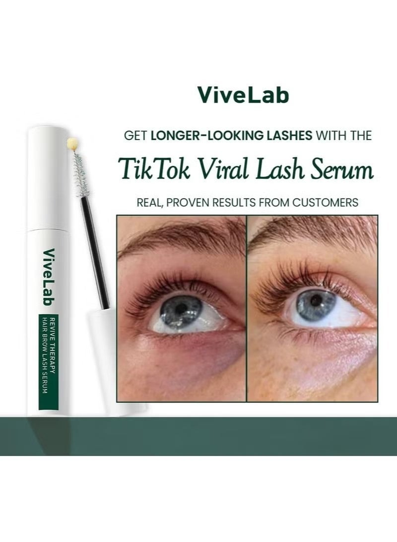 فايف لاب Biotin Lash Serum - مصل نمو الرموش والحابب. الرموش والحاببين للرموش السميكة والحاببين الكورية طبيب الجلد-تصور 0.35oz - Image 3