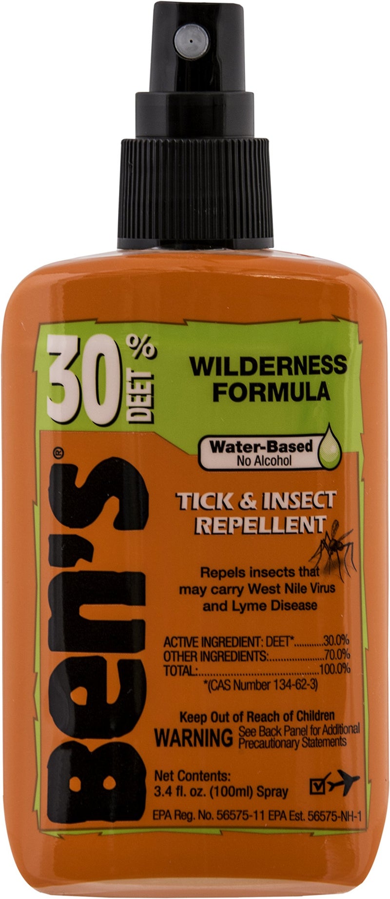 Ben's 30% DEET Mosquito, Tick and Insect Repellent, 3.4 Ounce Pump - Image 1