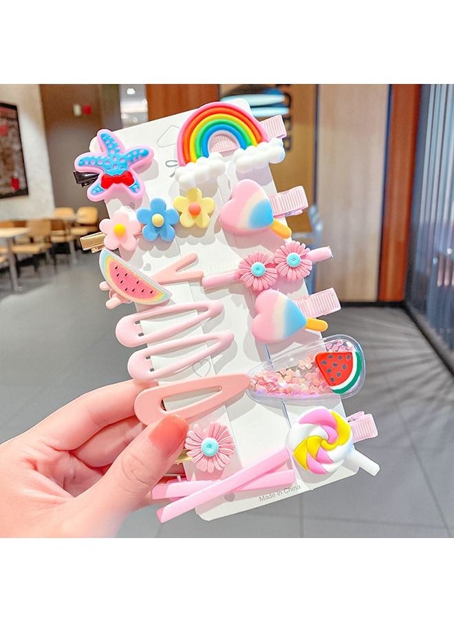 Unique 42Pcs Hair Clips, Barrettes for Girls, Kids Hair Clips for Styling, Flower Rainbow Candy Fruits Butterfly Cute Hair Clips for Girls  - Image 4