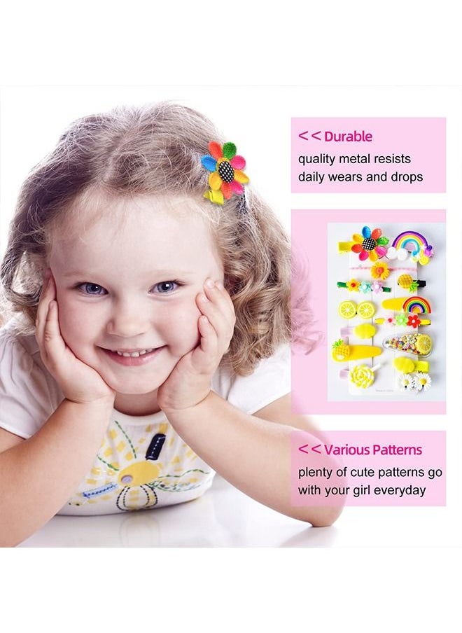 Unique 42Pcs Hair Clips, Barrettes for Girls, Kids Hair Clips for Styling, Flower Rainbow Candy Fruits Butterfly Cute Hair Clips for Girls  - Image 5