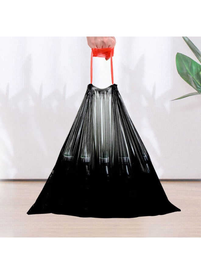 profit Lide Drawstring Garbage Bags, 100 Count, Single-sided 1.2 Microns, Black, 50*55cm Large Size, Thickened, For Home Kitchen Use, No-tear Drawstring - Image 2