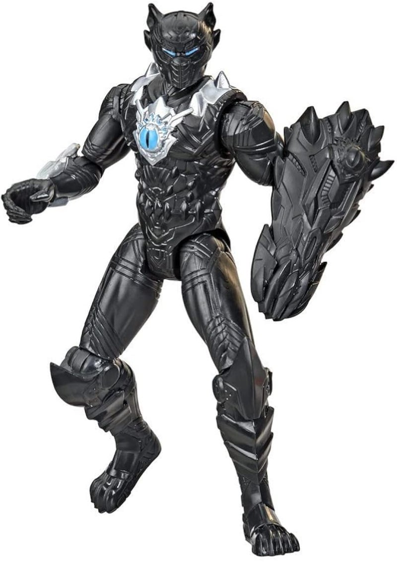 Marvel Avengers Mech Strike Monster Hunters Black Panther Toy, 6-Inch-Scale Action Figure with Accessory, Marvel Toys for Kids Ages 4 & Up, Multicolor, F4426