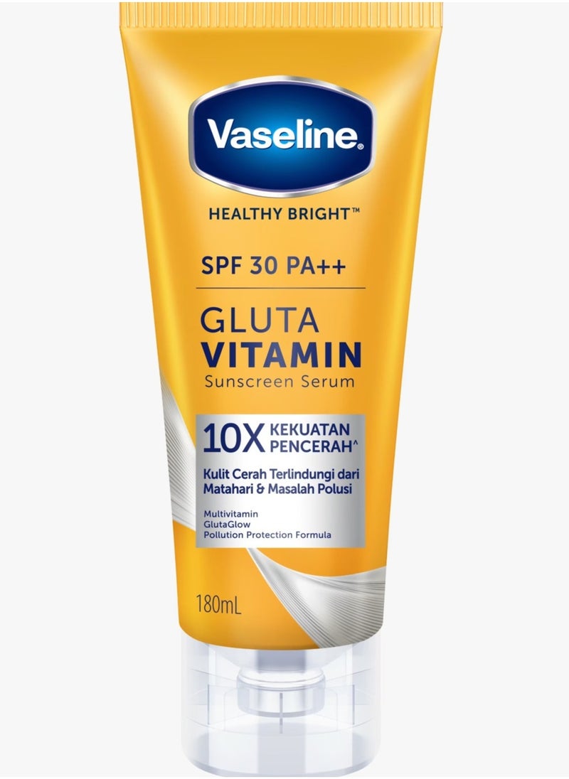 Vaseline - Vaseline Sunscreen Serum SPF 30 PA++, Gluta Vitamin, 180 ml - Image 1