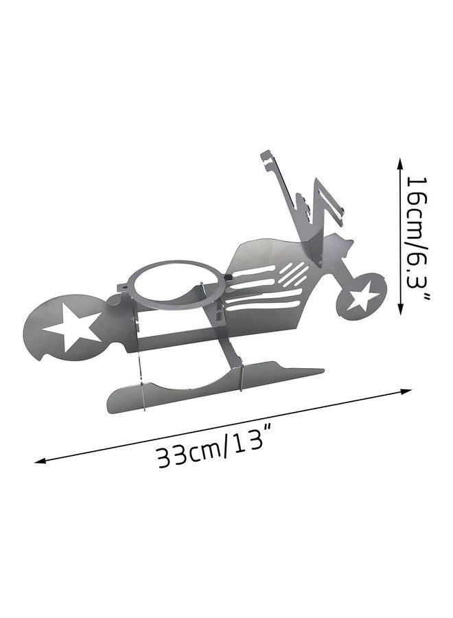 NIBEMINENT Roast Chicken Five-Pointed Star Motorcycle Grill 33x0.3x16cm - Image 5
