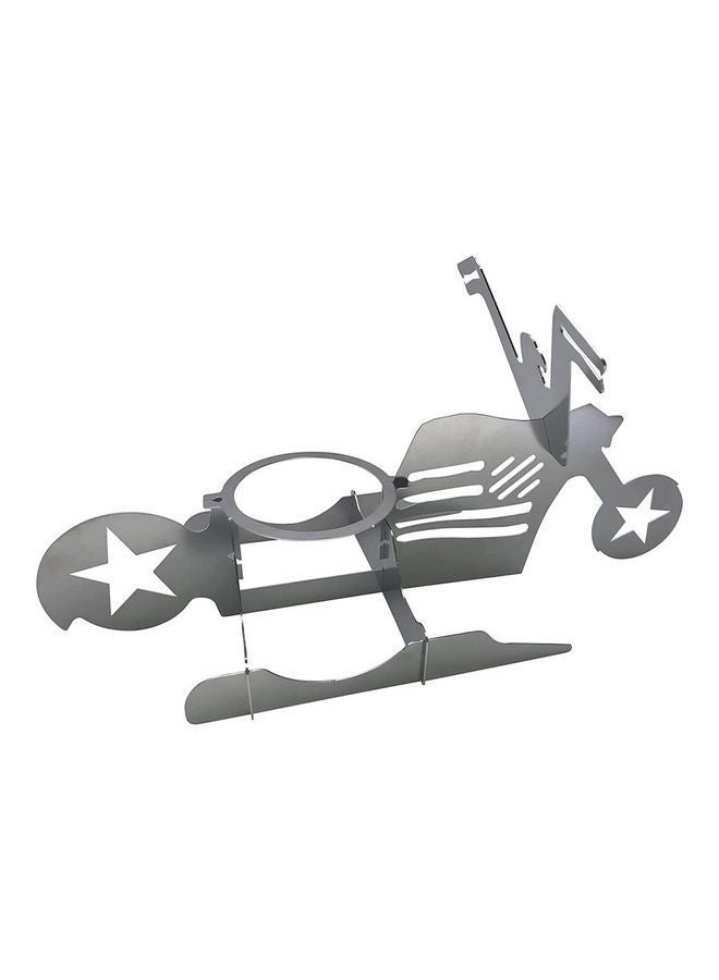 NIBEMINENT Roast Chicken Five-Pointed Star Motorcycle Grill 33x0.3x16cm - Image 4