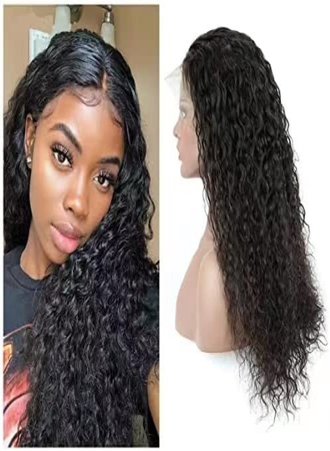 WPPIKK 13x4 Lace Front Wigs For Black Women Human Hair Pre Plucked Brazilian Wet and Wavy Lace Front Wigs Human Hair Curly Lace Frontal Wigs Human Hair 150% density (12 Inch) - Image 4