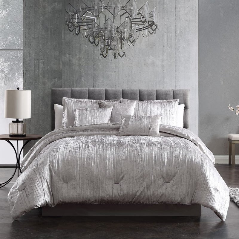 Riverbrook Home Turin Comforter Set, King, White, 7-Piece Set - Image 5
