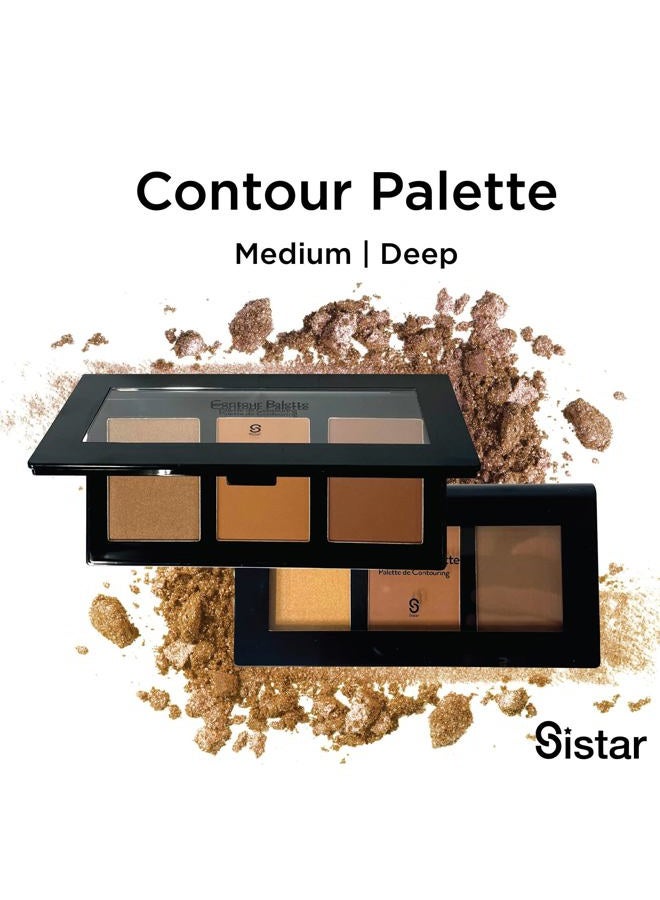 Sistar Shimmer Contour Palettes Define Natural Depth Lighten Darken Shading Bronzing And Highlighting - Image 2