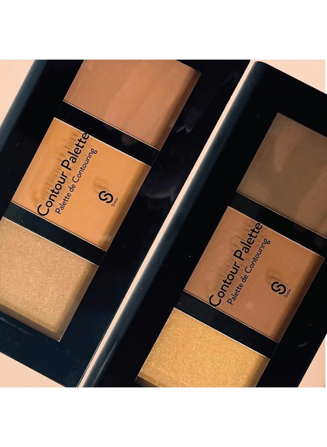 Sistar Shimmer Contour Palettes Define Natural Depth Lighten Darken Shading Bronzing And Highlighting - Image 3