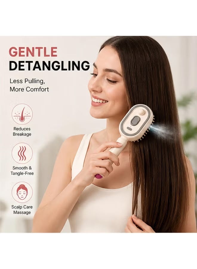 Electric Spray Massage Comb – Electric Spray Massage Comb with Essential Oil Atomization, Red Light Therapy, Anti-Static, Self-Cleaning Hair Brush for Scalp Massage & Hair Care - Image 4