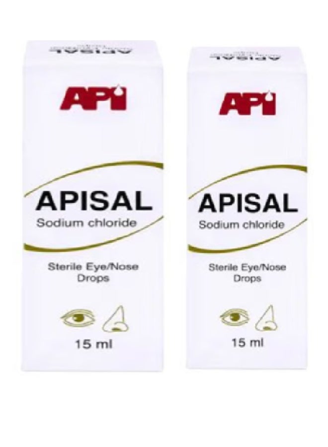 Apisal Eye & Nose Drops 15ml Twin Pack (2 x 15ml)