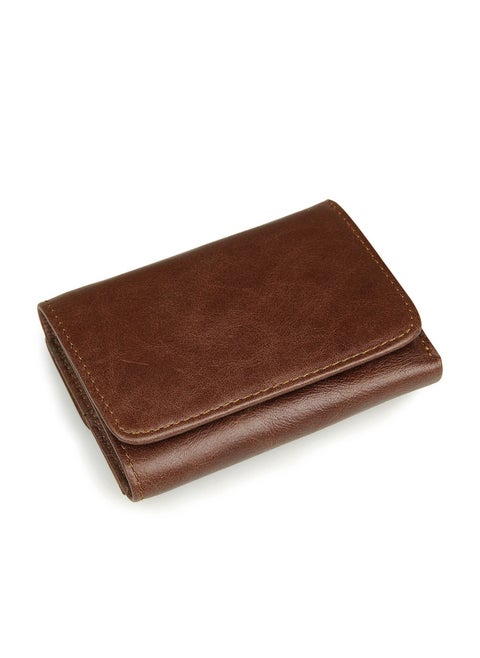 Cowhide vertical wallet