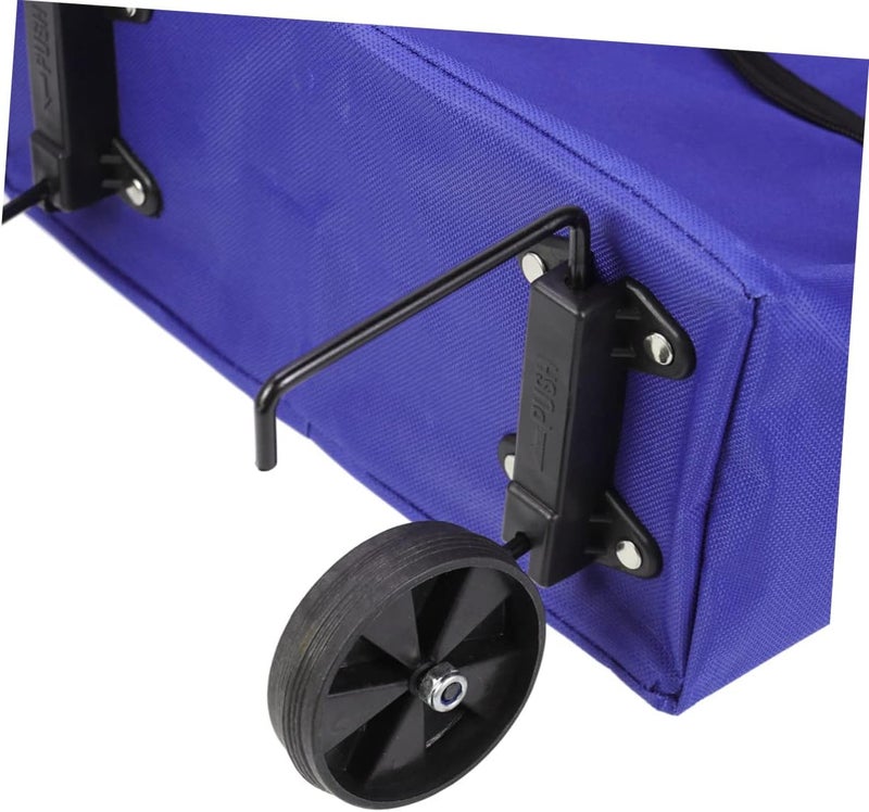 Luxshiny Folded Tug Bag Shopping Cart Wheels Portable Car Luggage Cart Trolley Easy to Store for Women Men Boys and Girls Travel Camping - Image 5
