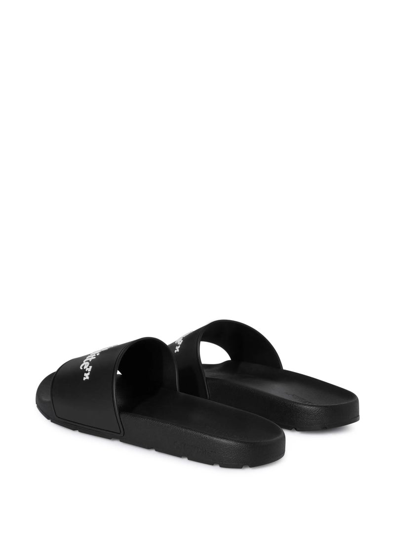 OFF-WHITE Bookish logo print slippers - Image 2