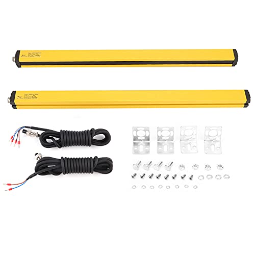 BORDSTRACT Light Curtain Sensor,Safety Light Grating Sensor Beam Pitch 40mm Sensing Height 525mm, Security Switch Protection Sensor Light Screen Including Mounting Kits And Cables(12 Beams (BEM1240-30NB)) - Image 1