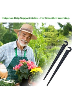 100 Pack Irrigation Drip Support Stakes, 1/4 Inch Tubing Hose Holder Plastic Ground Securing Pegs C Shape Irrigation Support Stakes for Drip Irrigation Garden Watering Pipe and Garden Supplies - pzsku/Z23847C87AA3D1267E9C4Z/45/_/1684138682/886230bf-b8e0-4434-bfc2-d51996a8c684