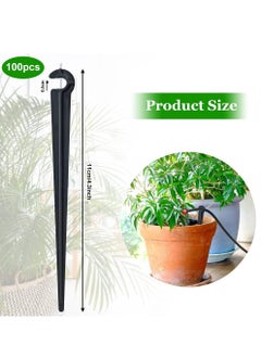 100 Pack Irrigation Drip Support Stakes, 1/4 Inch Tubing Hose Holder Plastic Ground Securing Pegs C Shape Irrigation Support Stakes for Drip Irrigation Garden Watering Pipe and Garden Supplies - pzsku/Z23847C87AA3D1267E9C4Z/45/_/1695886265/46859456-2ca6-47c7-ba07-43b85940ff2c