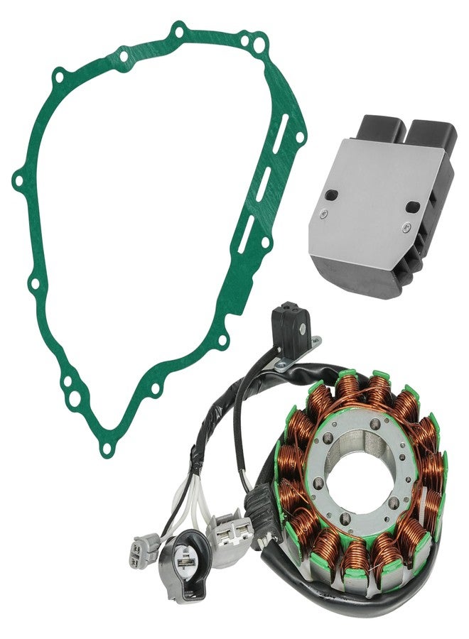 Caltric Stator And Regulator Rectifier and Gasket Compatible with Yamaha Rhino 700 | FI | Hunter | Special | Sport | Ducks | 2008-2013 5B4-81410-00-00 1D7-81960-01-00 3B4-15451-00-00 - Image 4