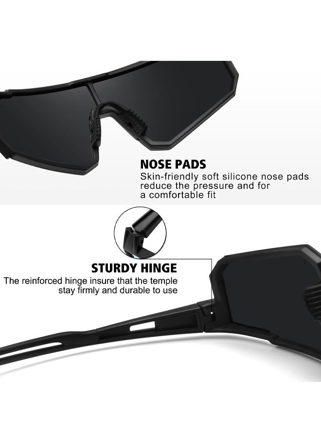Cycling Sunglasses, Cycling Glasses for Men Women Youth Sports Sunglasses Protection Running Fishing Driving Hiking Ski Bike Glasses - Image 3