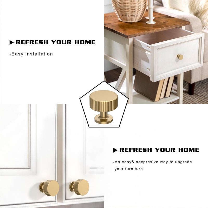 Coinkoly 10 Pack Champagne Bronze Cabinet Knobs Kitchen Champagne Gold Cabinet Pulls for Cabinets Drawer Pulls Dresser Hardware for Cupboard CK0083 - Image 5