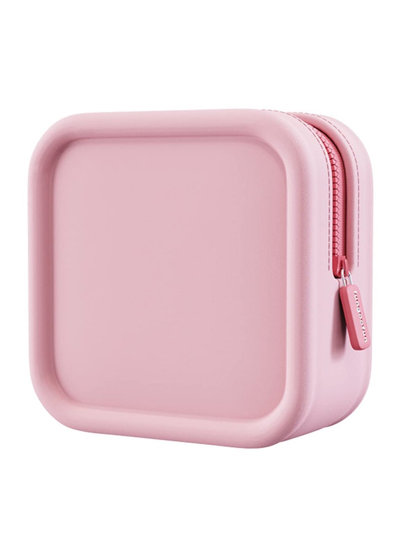 SYOSI Make up Bag Pouch Waterproof Square Cosmetic Case for Women Travel Organizer Toiletry Bag for Girls Bag Cosmetic Tool Cover Toiletry Jewelry Accessories - Image 1