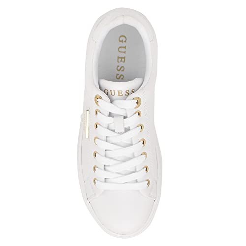 GUESS Women's DENESA Sneaker, White 145, 6.5 - Image 5