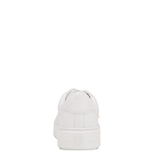 GUESS Women's DENESA Sneaker, White 145, 6.5 - Image 4