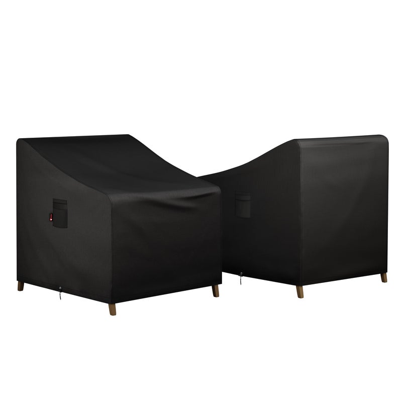 iBirdie Waterproof Outdoor Chair Covers 36 x 37 x 36 inch 2 Pack Patio Furniture Covers - Image 2