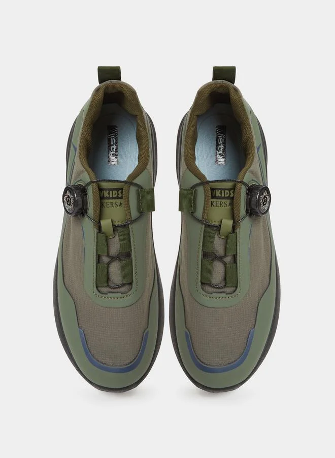 Styli  Olive Quick Lock casual Shoes for Men | Best Price UAE