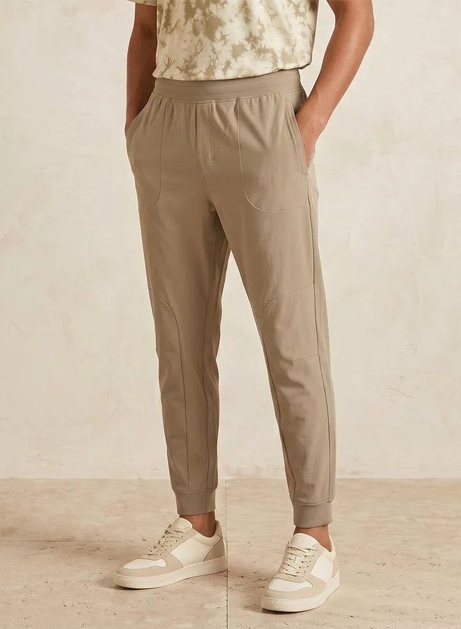 Splash Active Men Panelled 4 Way Stretch Joggers