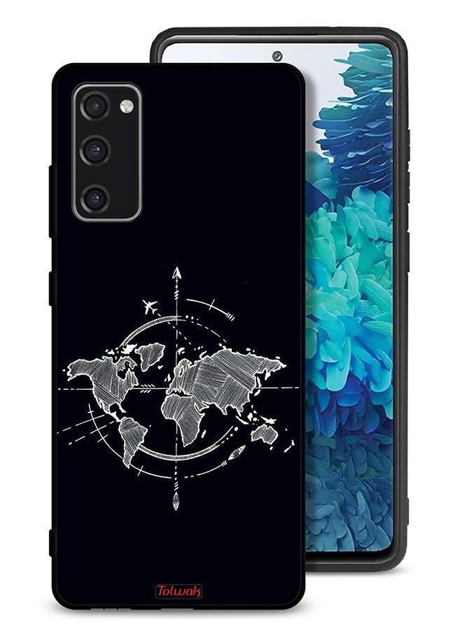 Tolwak Samsung Galaxy S20 FE Protective Case Cover Compass Art - Image 1