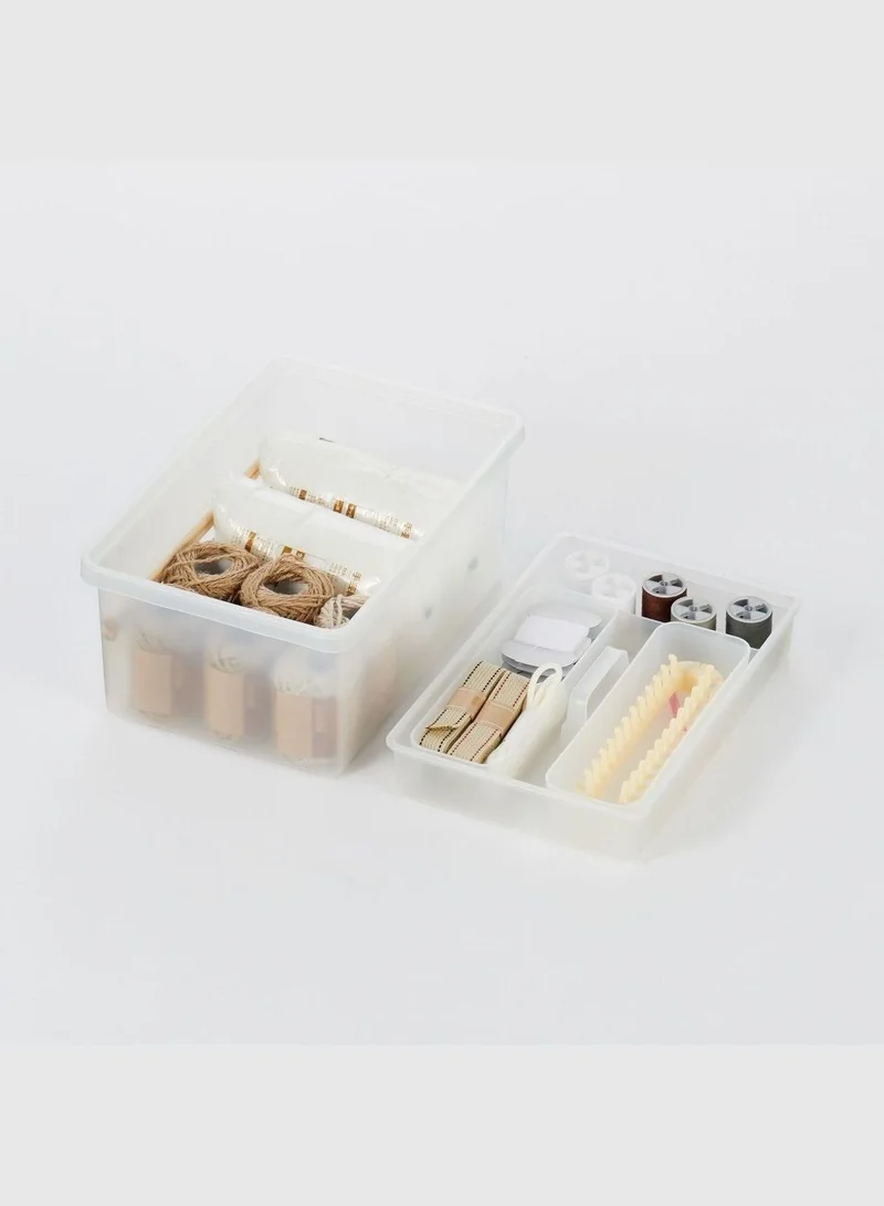 MUJI Polypropylene Storage Box, Inner Tray, W 35 x D 23 x H 5.5 cm