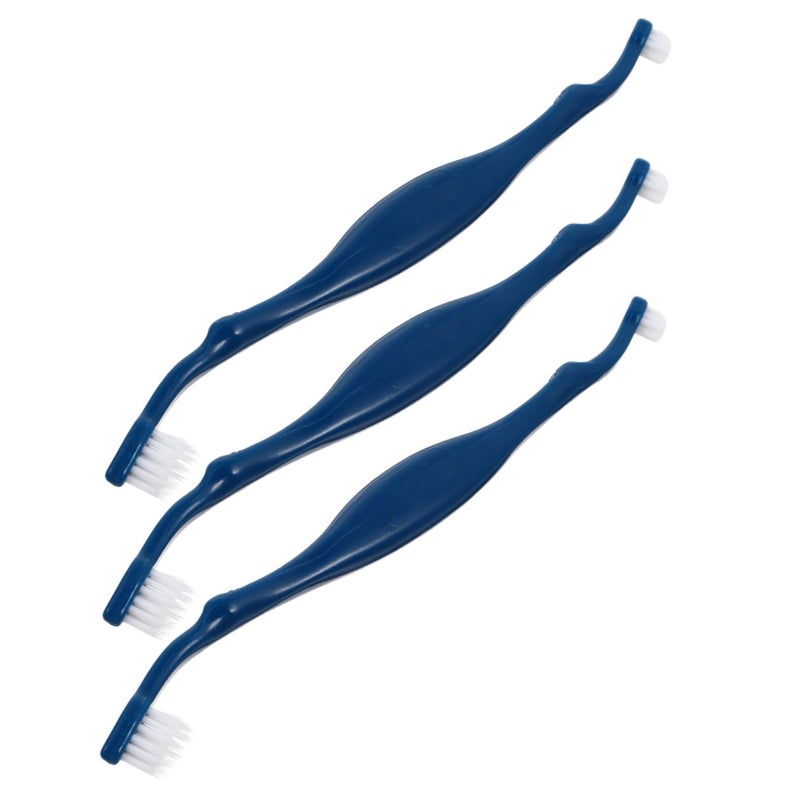 Double Ended Pet Toothbrush Set Soft Bristles Anti Slip Handle for Dog Cat Dental Care - Image 2