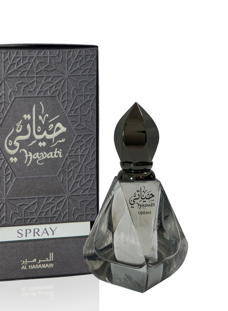 Al Haramain Hayati Eau De Parfum 100ml | Unisex Amber Floral Fragrance | Long Lasting Arabian Perfume - Image 2