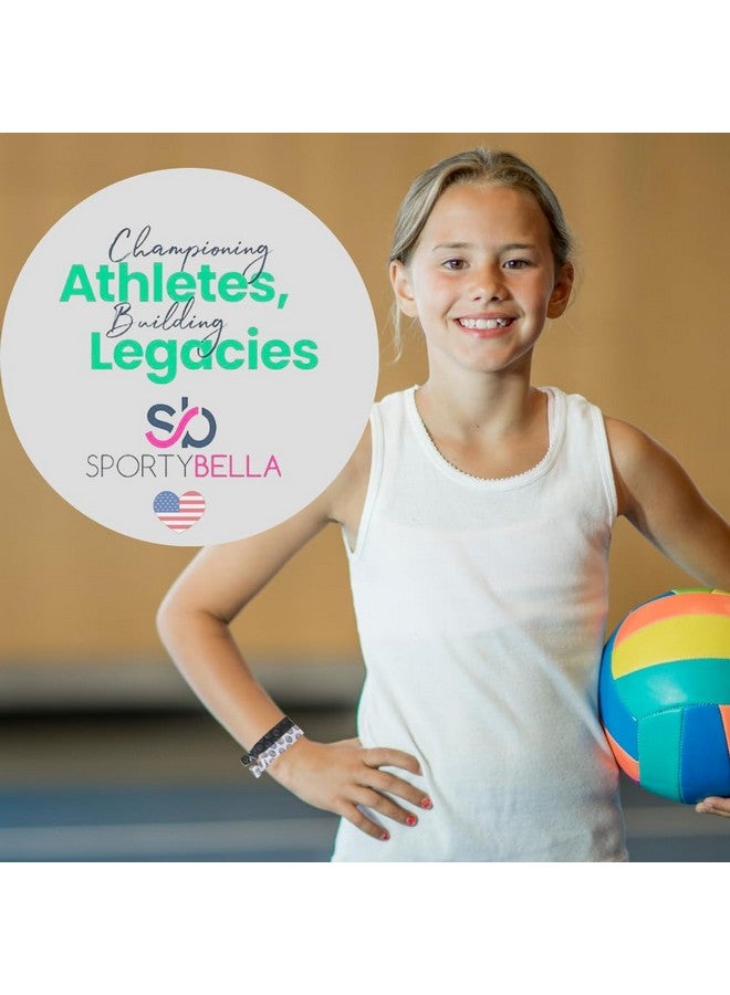 إنفينيتي كوليكشن ربطات شعر رياضية للكرة الطائرة من سبورتيبيلا، إكسسوارات شعر للكرة الطائرة للفتيات. شعر مطاطي للفتيات بدون تجاعيد مع تصميم حب الكرة الطائرة. ربطات شعر مطاطية للفتيات لألعاب الكرة الطائرة 7 قطع. - Image 5