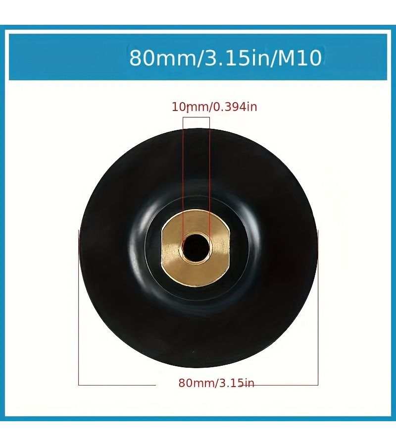 وسادة دعم مطاطية قياس M3.94 بوصة لحامل قرص تلميع زاوية المطحنة - Image 4