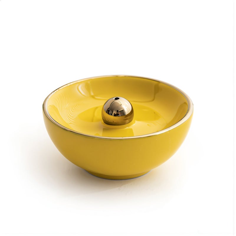 Ceramic Incense Holder Premium Glaze Dish Shape For Stick Incense 8.5cm - Image 2