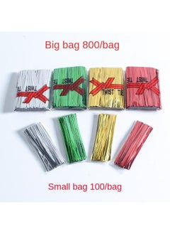 Bluejw In Stock Tie Silk Wholesale Gold And Silver Color Tie Silk Bread Tie Silk Candy Tie Tie Tie Packaging Sealing Tie Bag  - Image 3