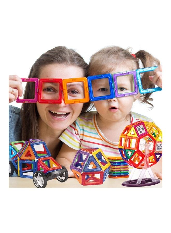 NIBEMINENT 139 Piece Magnetic Tiles Building Blocks Set with Storage Box - Image 5