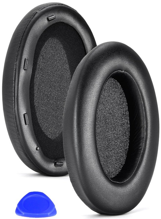 WH XB910N Earpads Cushions Replacement Compatible with Sony WH-XB910 XB910N Extra Bass Noise Cancelling Headphones,(NO fit WH-H910N Model) Ear Pads with Softer Protein Leather (Black)