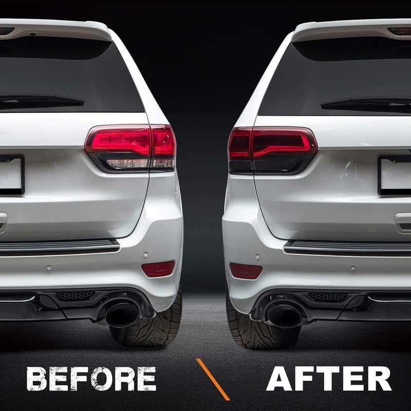 NDRUSH Smoked Taillight Rear Fender Vinyl Tint Film, Precut Overlay, Tail Light Wrap Cover Compatible with 2014-2020 Jeep Grand Cherokee - Image 2