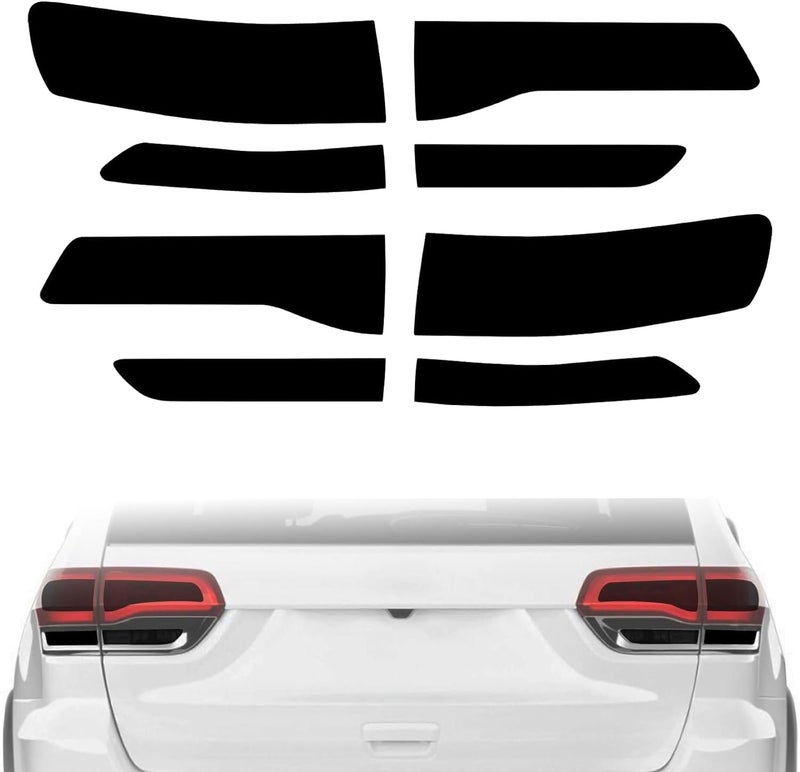 NDRUSH Smoked Taillight Rear Fender Vinyl Tint Film, Precut Overlay, Tail Light Wrap Cover Compatible with 2014-2020 Jeep Grand Cherokee - Image 1