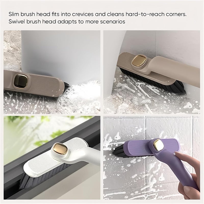 JNAB 2Pcs MultiFunction Rotating Crevice Cleaning BrushHousehold 360Degree Rotating No Dead Corners Hard Bristle BrushV Shape Grout Cleaner Brushfor Door Window Track Groove Rail Kitchen - Image 5