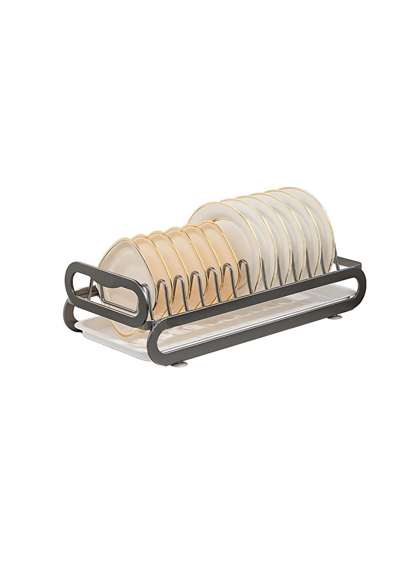 Breewell Breewell Kitchen Plate Storage Rack Pull Out Basket Drawer Rack Cabinet Drain Pull Out Plate Basket Plate | Multicolour  - Image 1