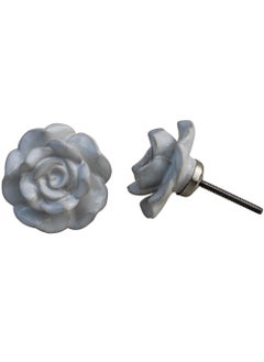 Indian-Shelf IndianShelf 4 Piece White Flower Ceramic Luxurious Drawer Knobs for Kitchen Cabinet Hardware Door Pulls Decorative Dresser Home Essentials  - Image 2