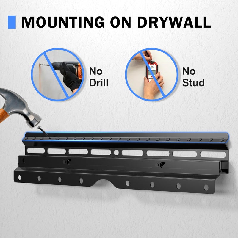 XINLEI No Stud TV Wall Mount, Drywall Studless TV Hanger for Most 12-55 inch Flat Screen TVs, Holds up to 100lbs, No Drill, Easy Install (MF81) - Image 3