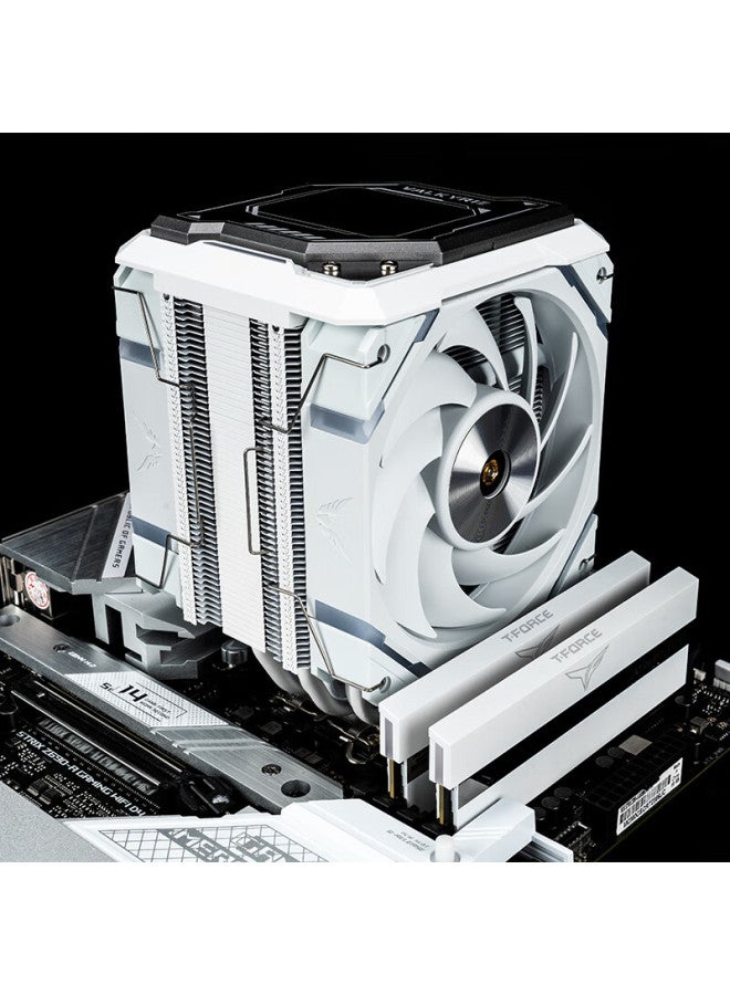 Valkyrie مبرد الهواء Valkyrie R125 Valkyrie Vk Cpu، 7 أنابيب حرارية نحاسية ملحومة، شاشة LCD بحجم 2.4 بوصة، متوافق مع Lga1700 Am5 - Image 5