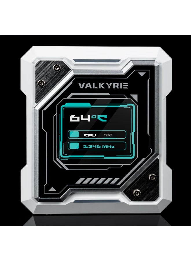 Valkyrie مبرد الهواء Valkyrie R125 Valkyrie Vk Cpu، 7 أنابيب حرارية نحاسية ملحومة، شاشة LCD بحجم 2.4 بوصة، متوافق مع Lga1700 Am5 - Image 2