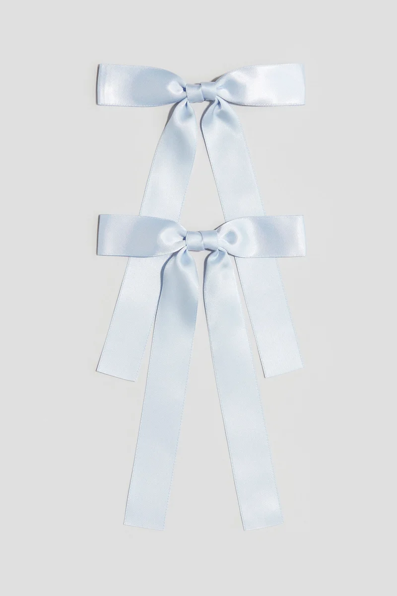 H&M 2-pack bow hair clips